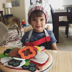 Felt Play Food - Pizza Set><noscript><img width=