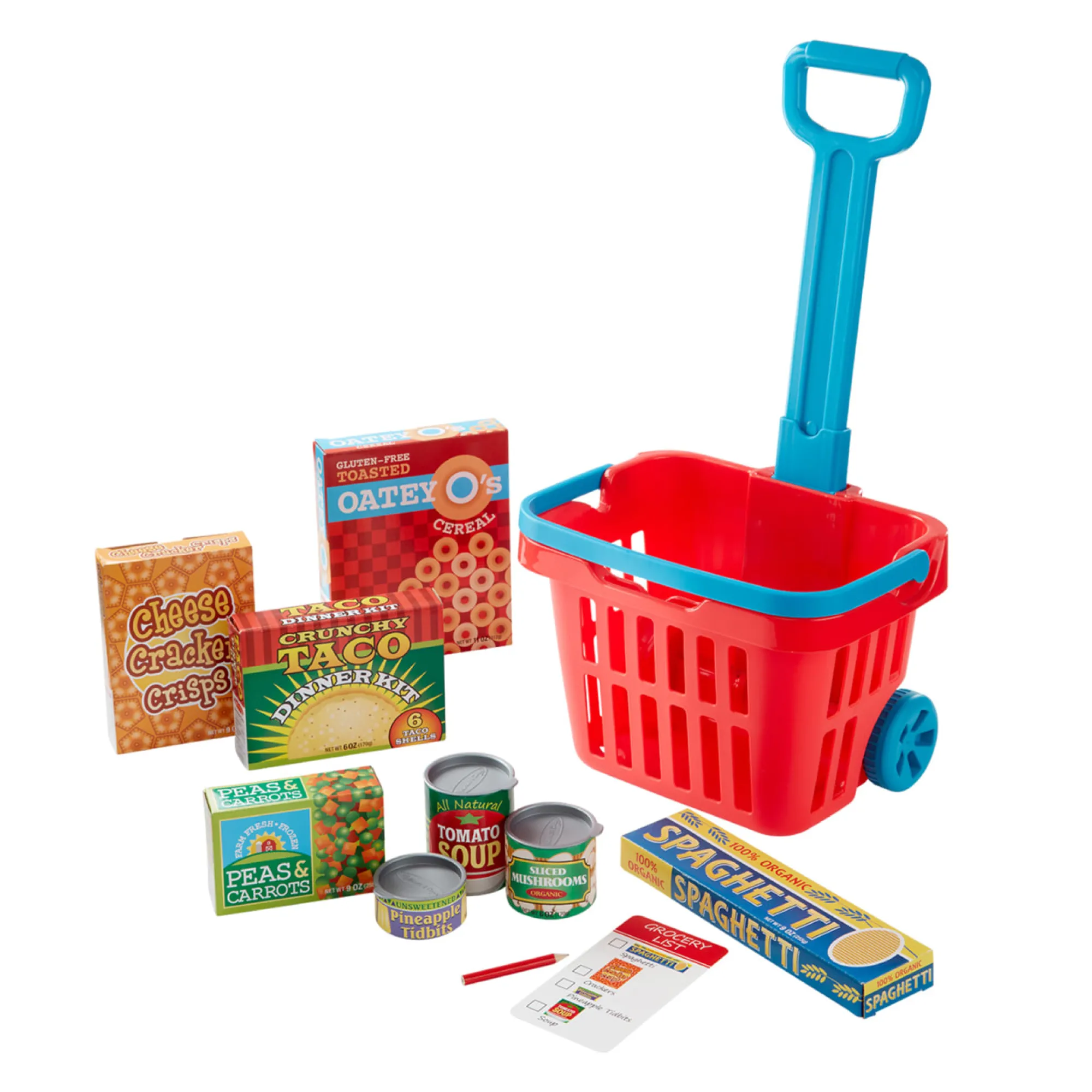 Fill & Roll Grocery Basket Play Set>Melissa & Doug