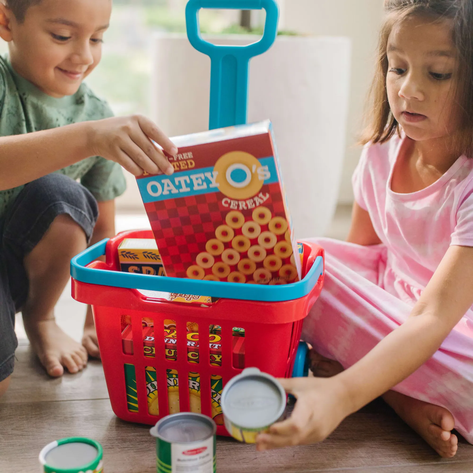 Fill & Roll Grocery Basket Play Set>Melissa & Doug