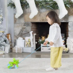 First Play Frolicking Frog Wooden Pull Toy><noscript><img width=