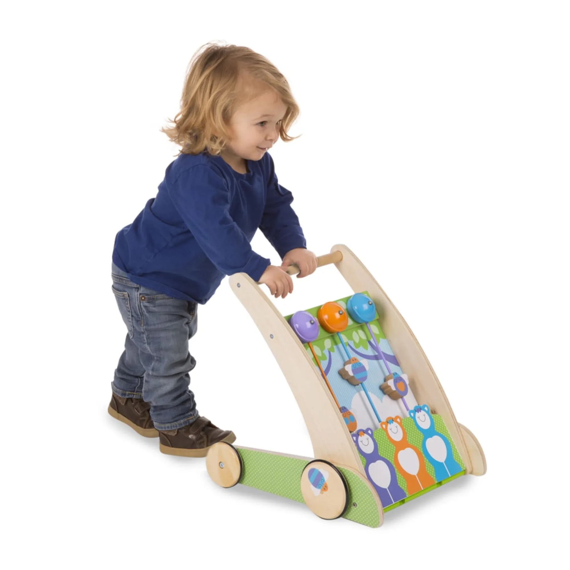 First Play Wooden Ring and Ding Forest Friends Push Toy>Melissa & Doug Best