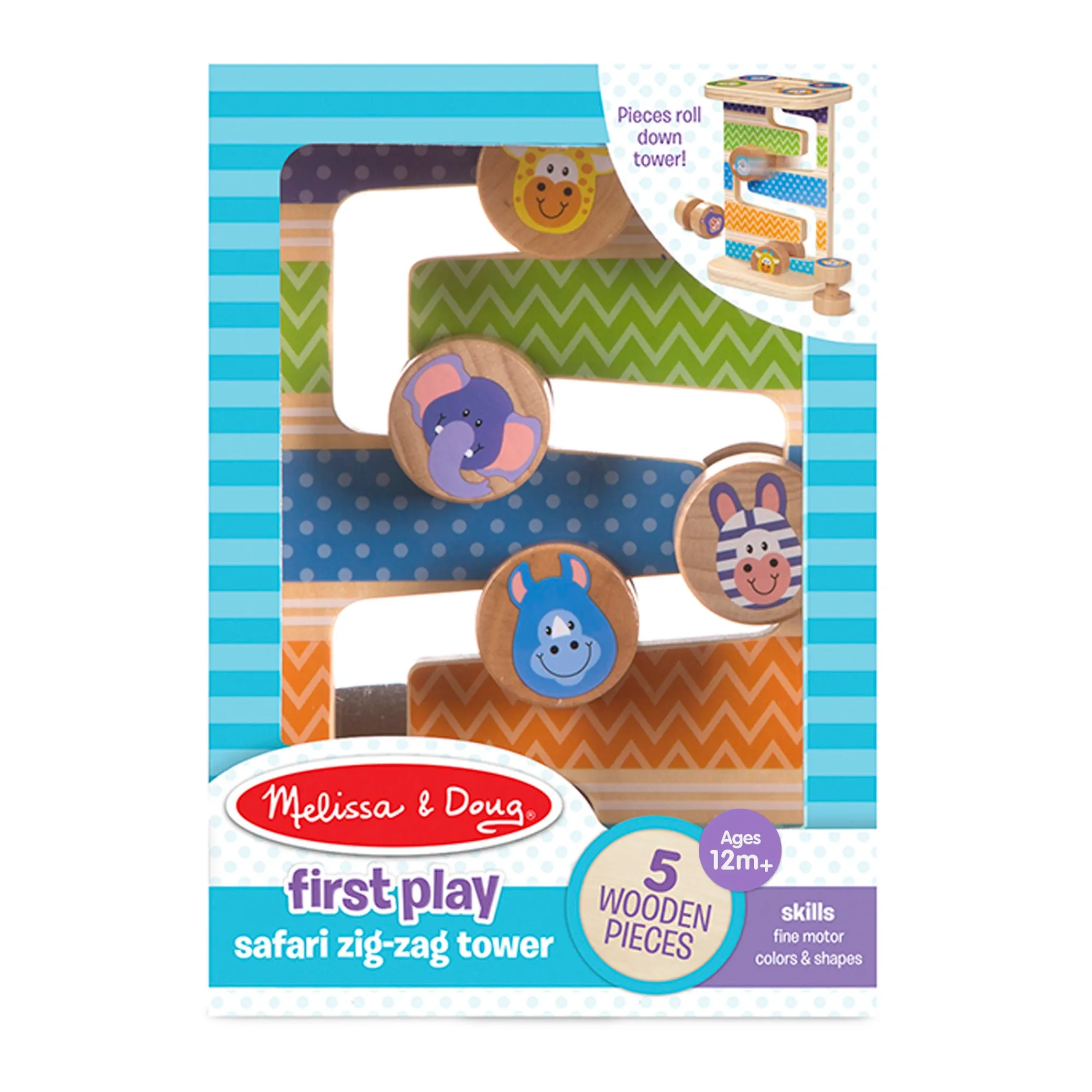 First Play Wooden Safari Zig-Zag Tower>Melissa & Doug Hot