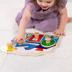 First Shapes Jumbo Peg Puzzle - 5 Pieces>Melissa & Doug