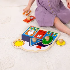 First Shapes Jumbo Peg Puzzle - 5 Pieces><noscript><img width=