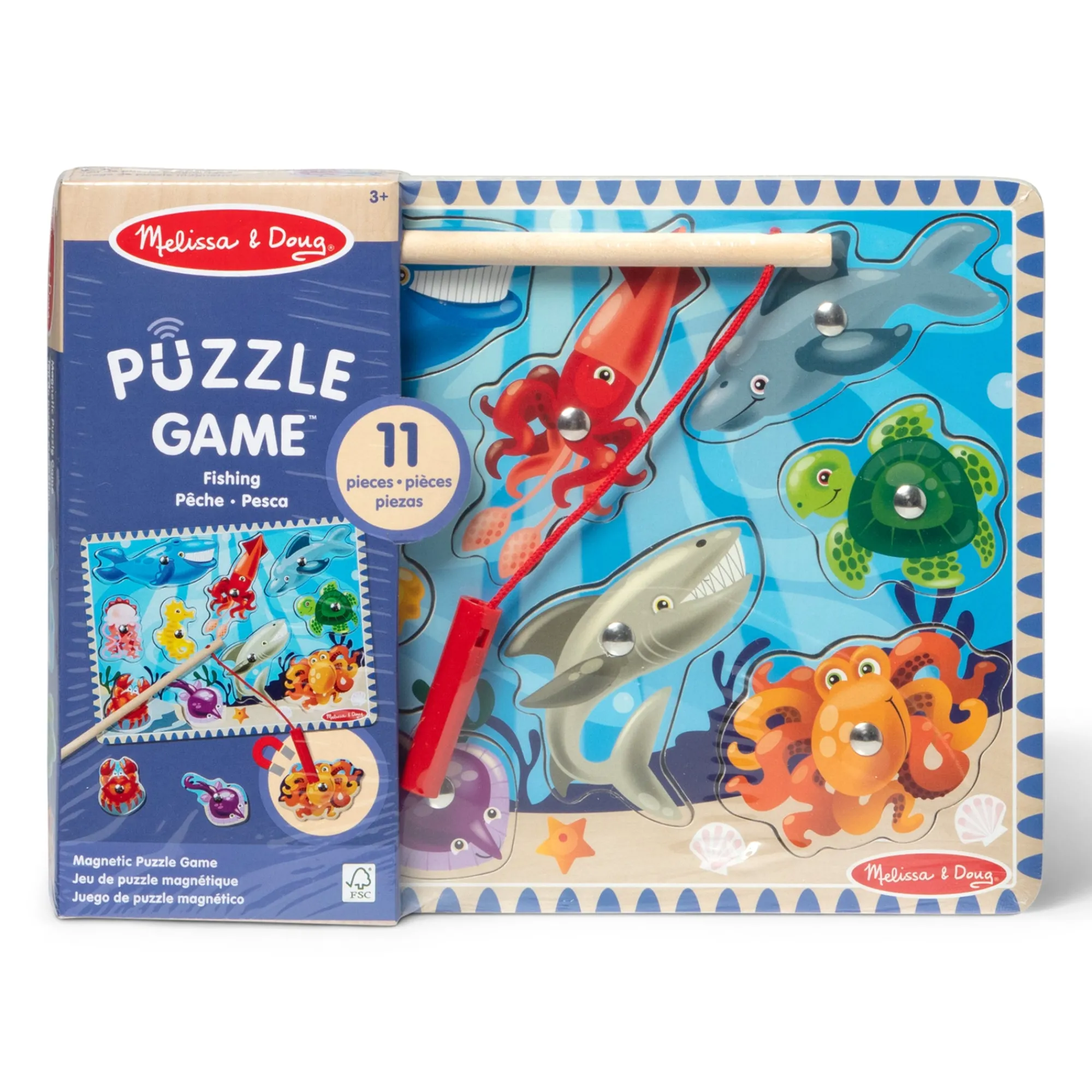 Fishing Magnetic Puzzle Game - 10 Pieces>Melissa & Doug Best