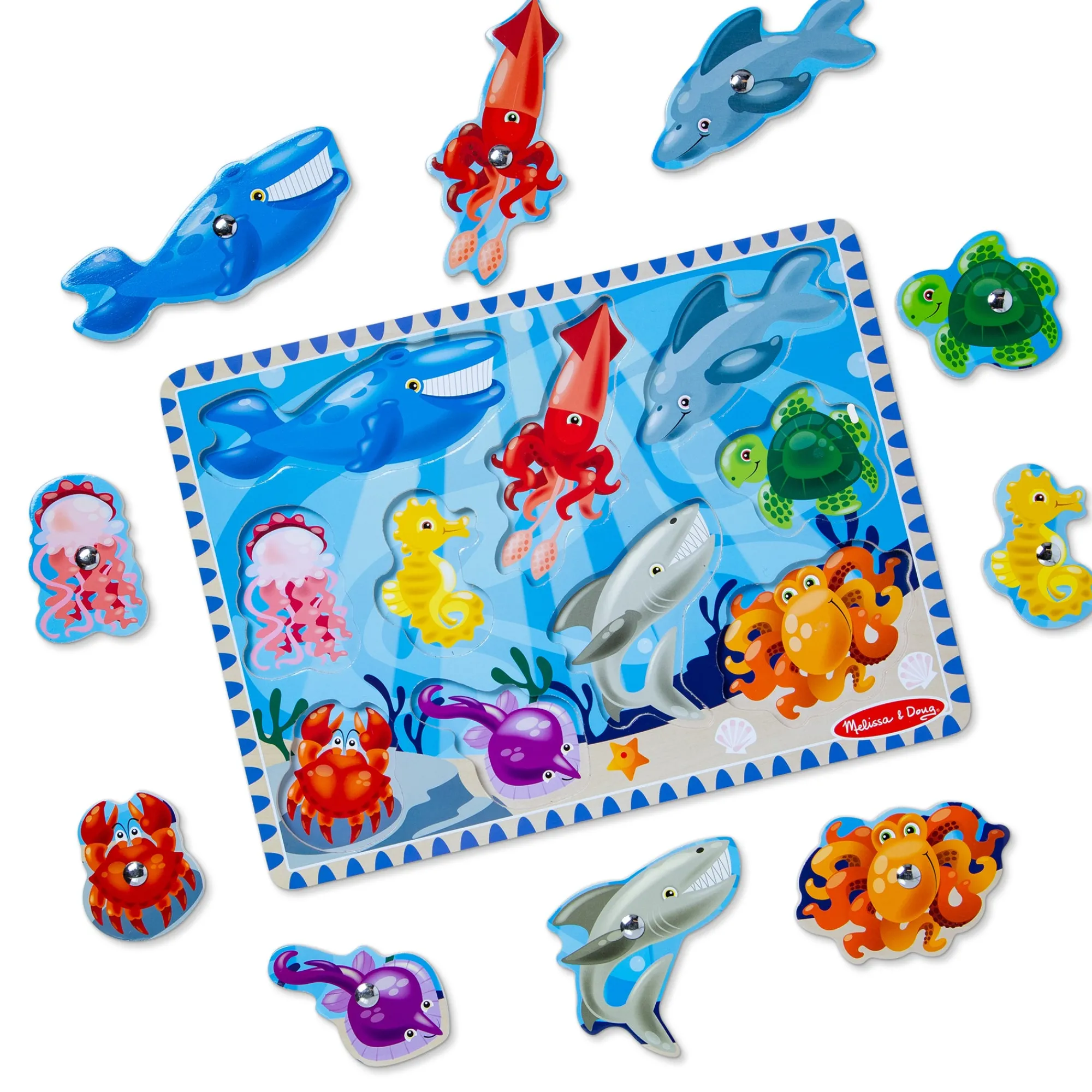 Fishing Magnetic Puzzle Game - 10 Pieces>Melissa & Doug Best