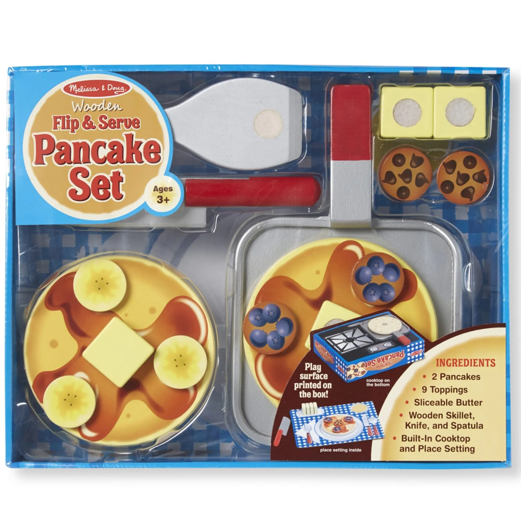 Flip & Serve Pancake Set - Wooden Play Food>Melissa & Doug Clearance
