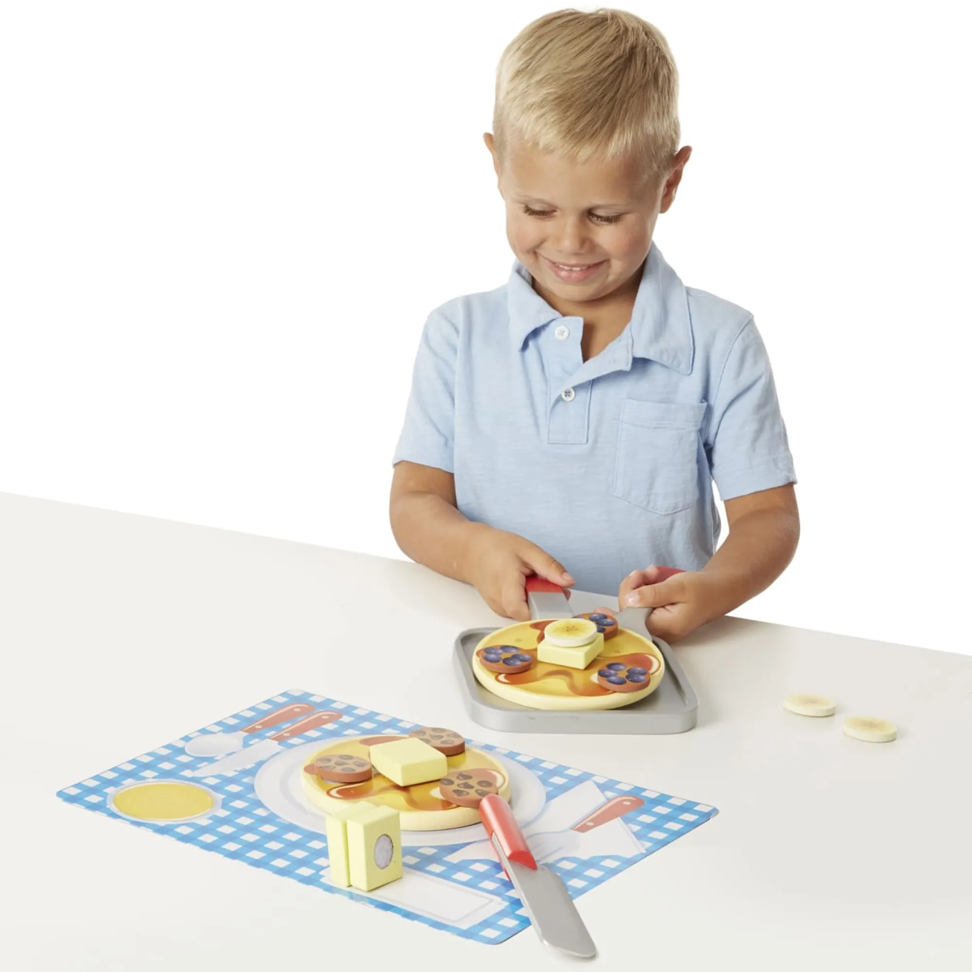 Flip & Serve Pancake Set - Wooden Play Food>Melissa & Doug Clearance