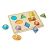 Geometric Shapes Deluxe Jumbo Peg Puzzle - 8 Pieces>Melissa & Doug New