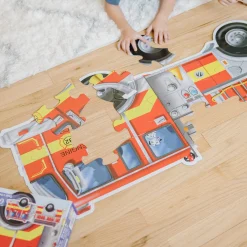 Giant Fire Truck Floor Puzzle - 24 Pieces><noscript><img width=