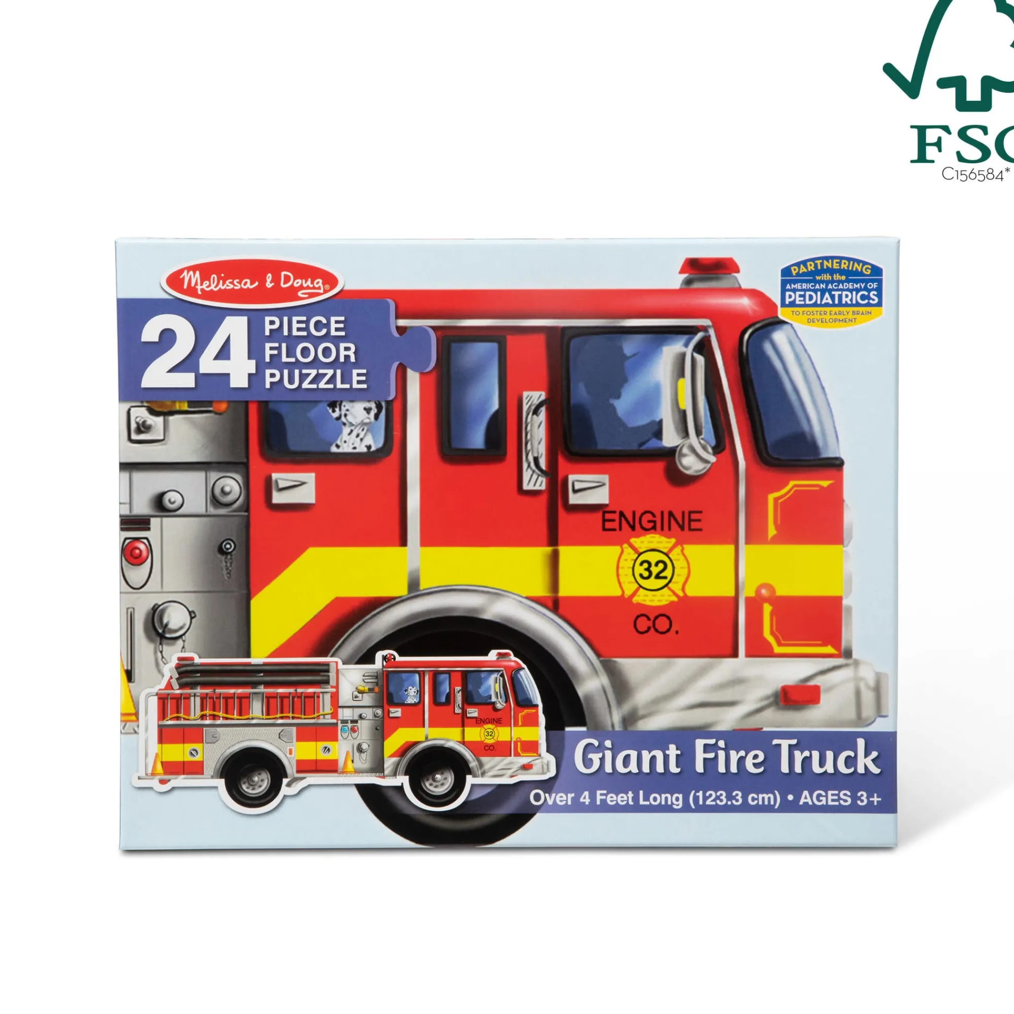 Giant Fire Truck Floor Puzzle - 24 Pieces>Melissa & Doug Best