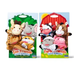 Hand Puppet 2-Pack: Farm Friends, Zoo Friends><noscript><img width=