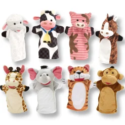 Hand Puppet 2-Pack: Farm Friends, Zoo Friends><noscript><img width=