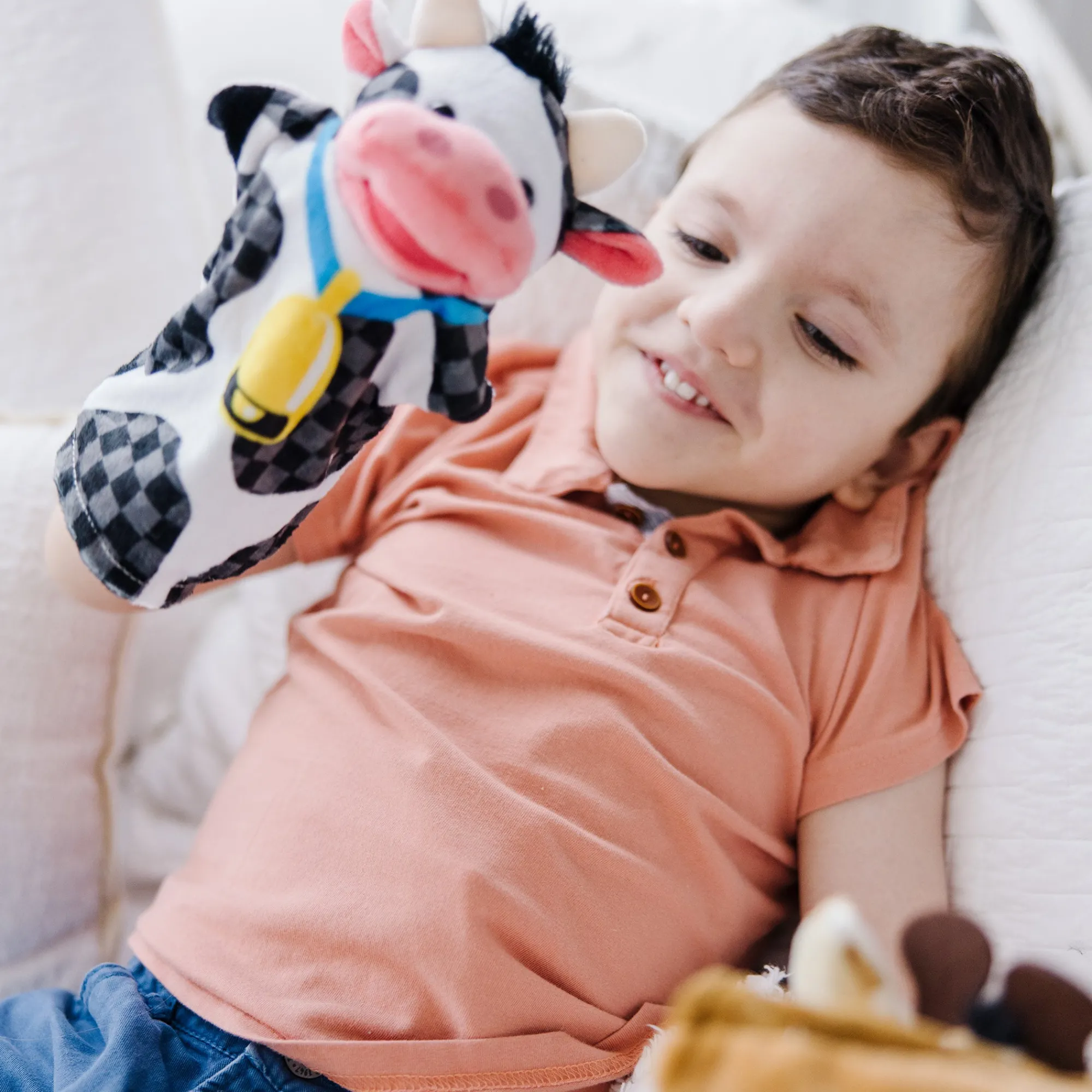 Hand Puppet 2-Pack: Farm Friends, Zoo Friends>Melissa & Doug Clearance