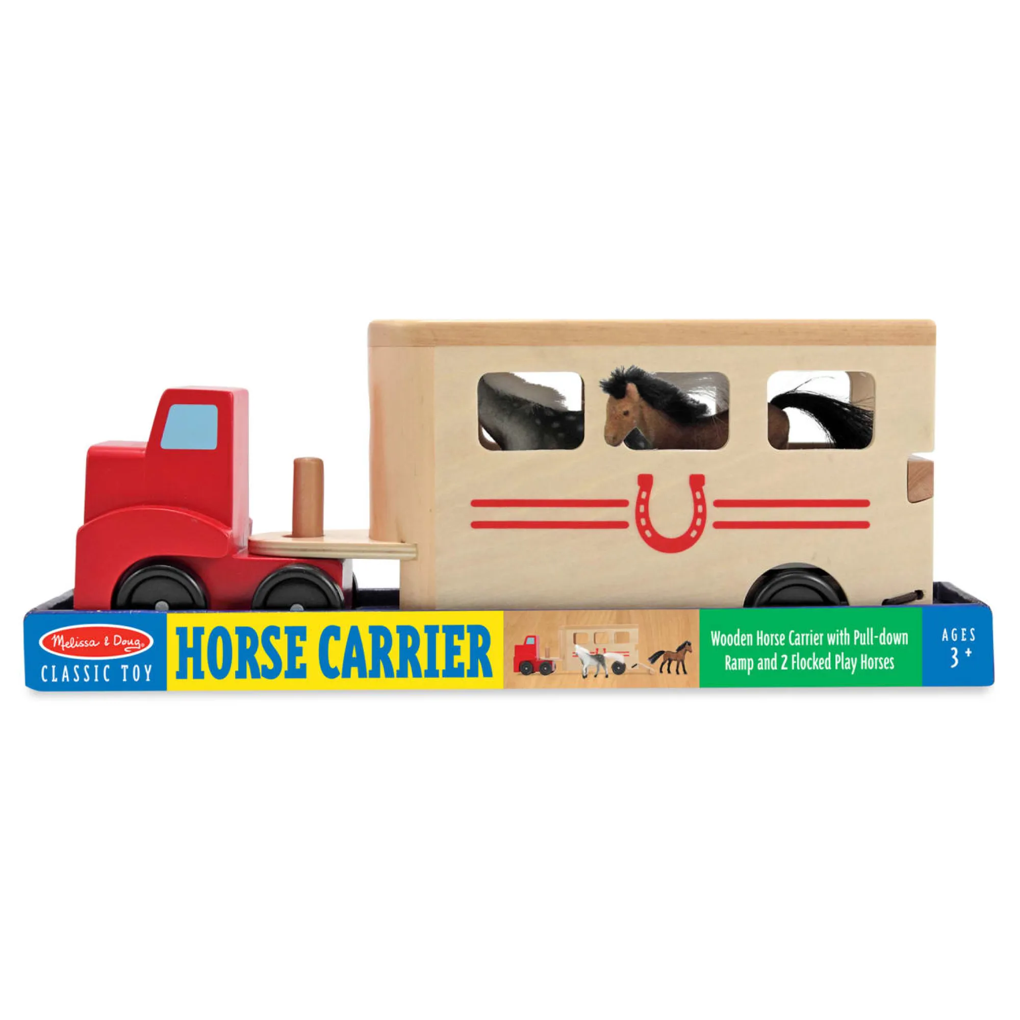 Horse Carrier Wooden Vehicles Play Set>Melissa & Doug Best