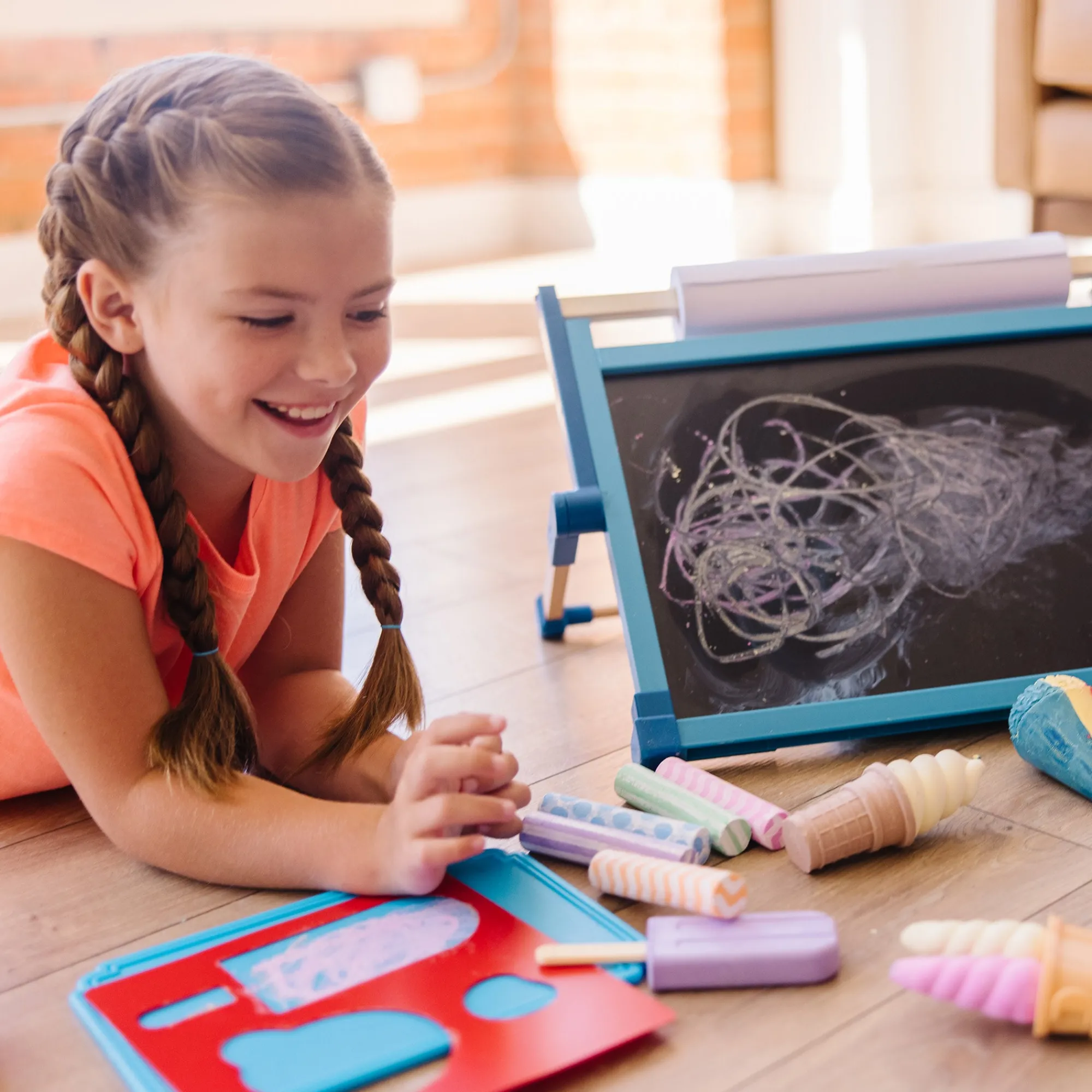 Ice Cream Shop Chalk Play Set>Melissa & Doug Clearance