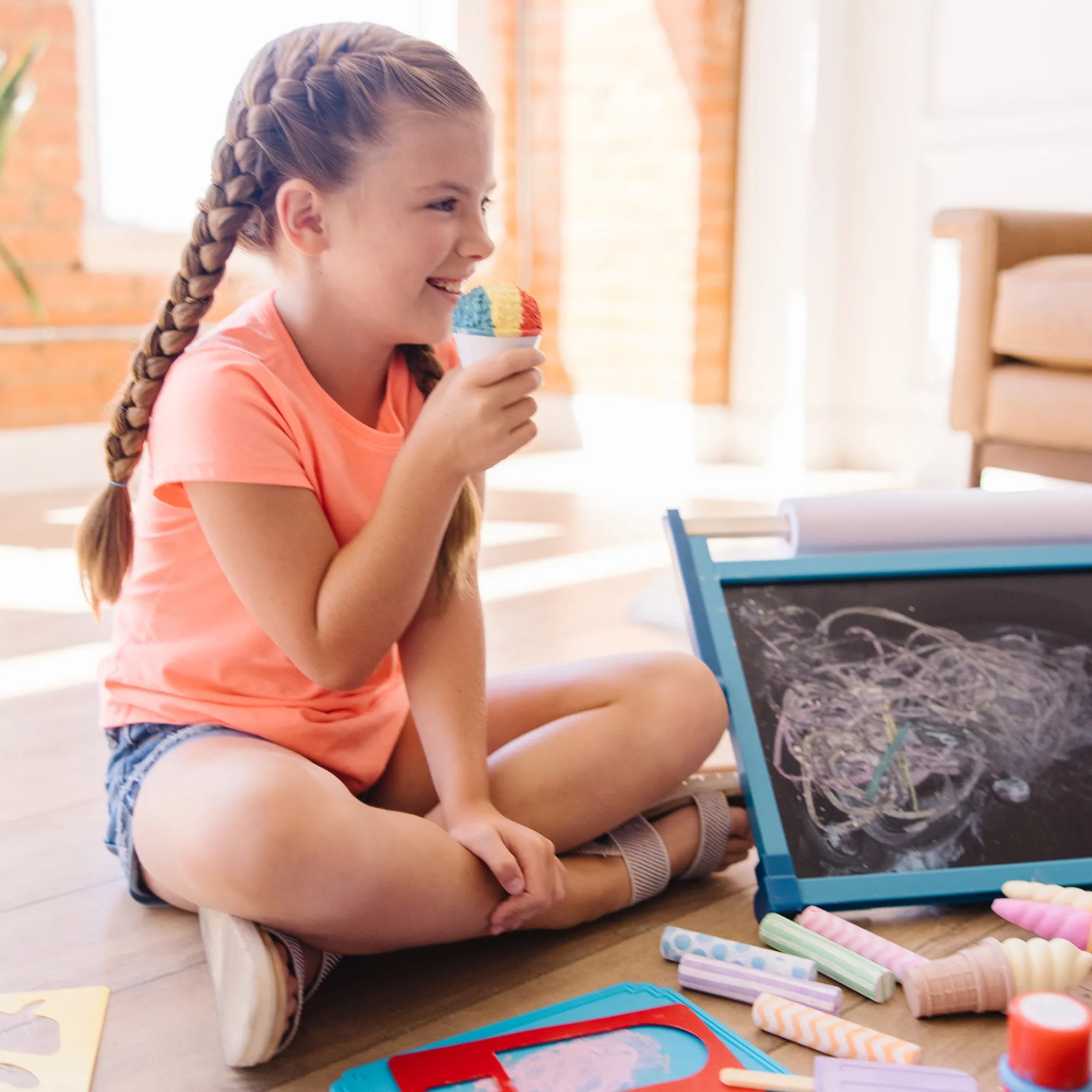 Ice Cream Shop Chalk Play Set>Melissa & Doug Clearance