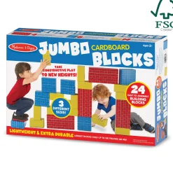 Jumbo Cardboard Blocks - 24 Pieces><noscript><img width=