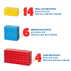 Jumbo Cardboard Blocks - 24 Pieces><noscript><img width=