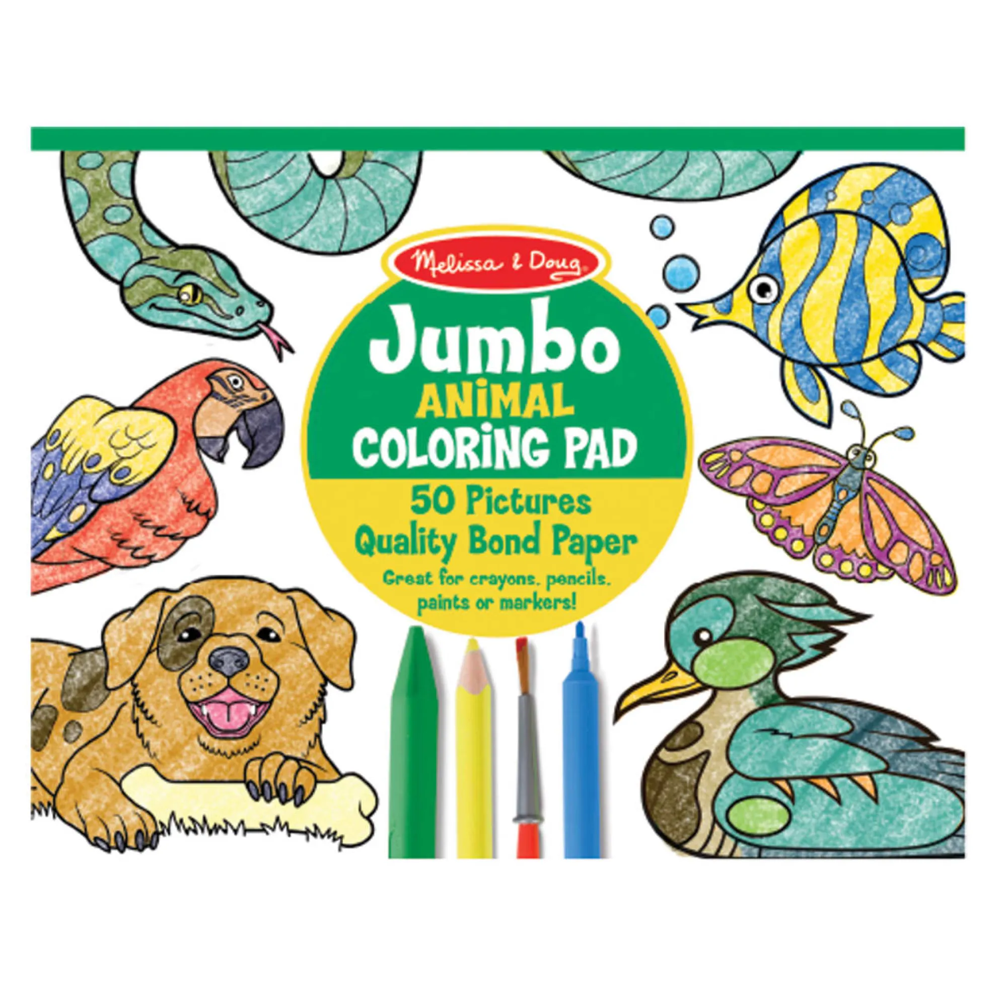 Jumbo Coloring Pad - Animals>Melissa & Doug