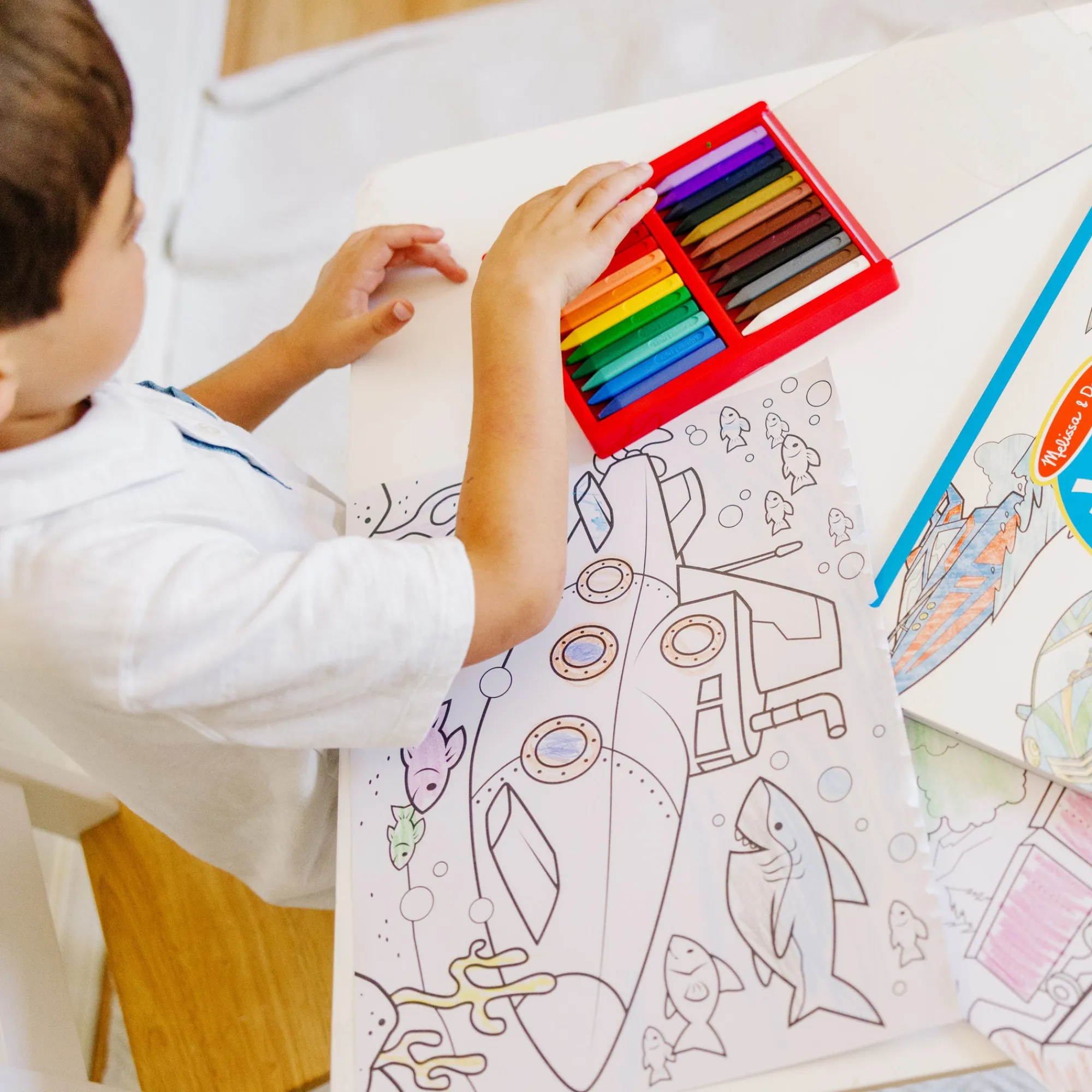 Jumbo Coloring Pad - Vehicles>Melissa & Doug Online