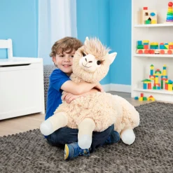 Jumbo Llama Stuffed Plush Animal><noscript><img width=