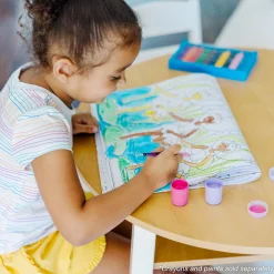 Jumbo 50-Page Kids' Coloring Pad - Horses, Hearts, Flowers, and More><noscript><img width=