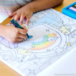 Jumbo 50-Page Kids' Coloring Pad - Horses, Hearts, Flowers, and More><noscript><img width=