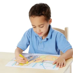 Jumbo 50-Page Kids' Coloring Pad - Space, Sharks, Sports, and More><noscript><img width=