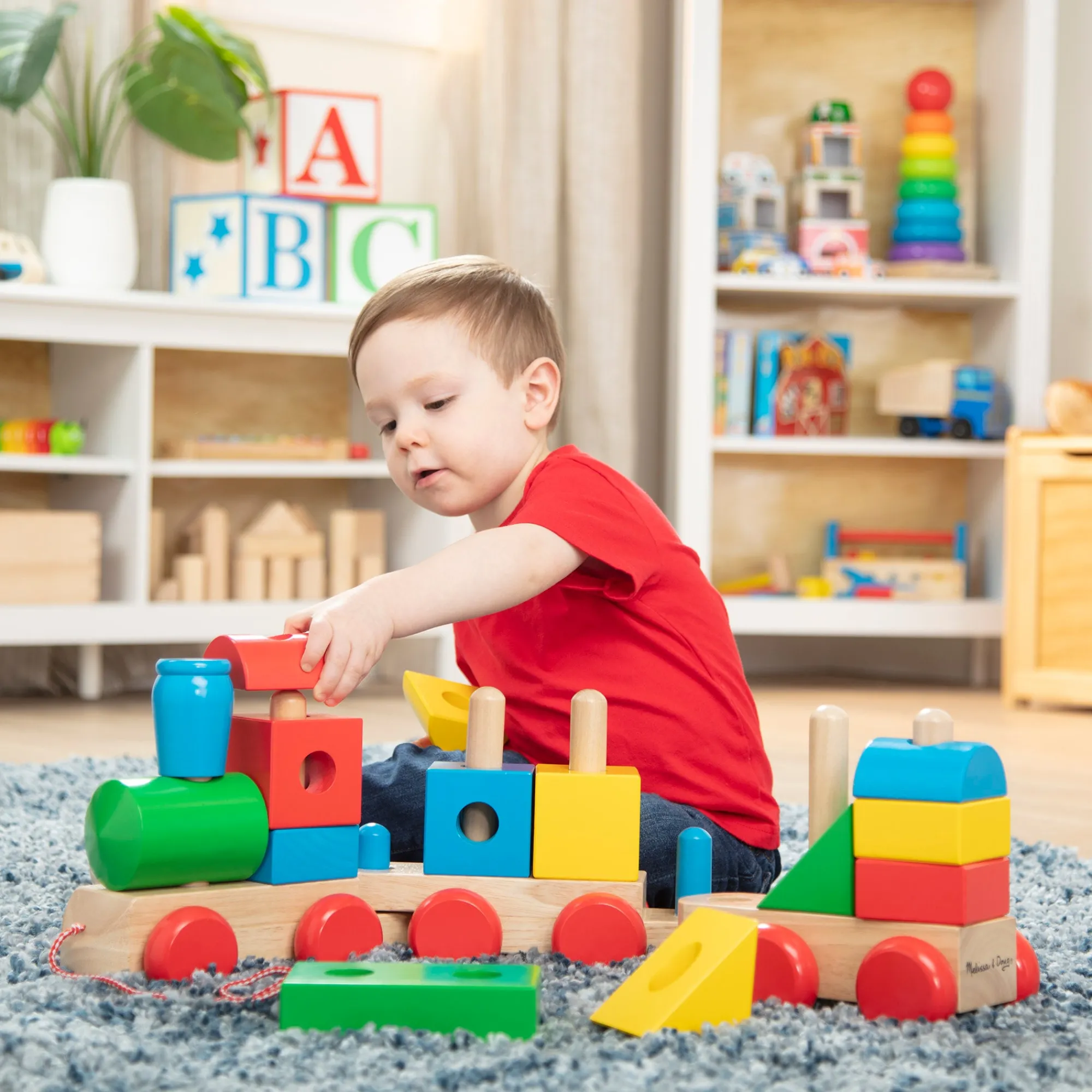 Jumbo Wooden Stacking Train – Classic>Melissa & Doug Discount