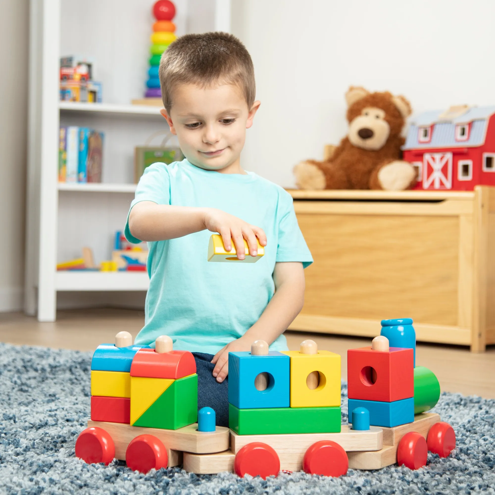 Jumbo Wooden Stacking Train – Classic>Melissa & Doug Discount