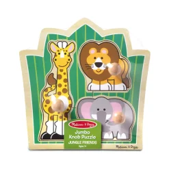 Jungle Friends Jumbo Knob Puzzle - 3 Pieces><noscript><img width=