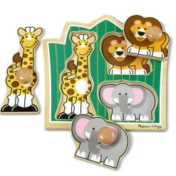 Jungle Friends Jumbo Knob Puzzle - 3 Pieces><noscript><img width=