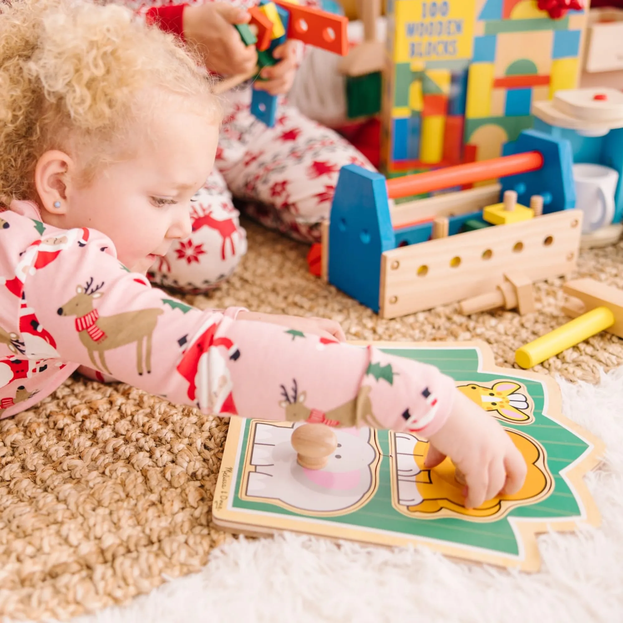 Jungle Friends Jumbo Knob Puzzle - 3 Pieces>Melissa & Doug