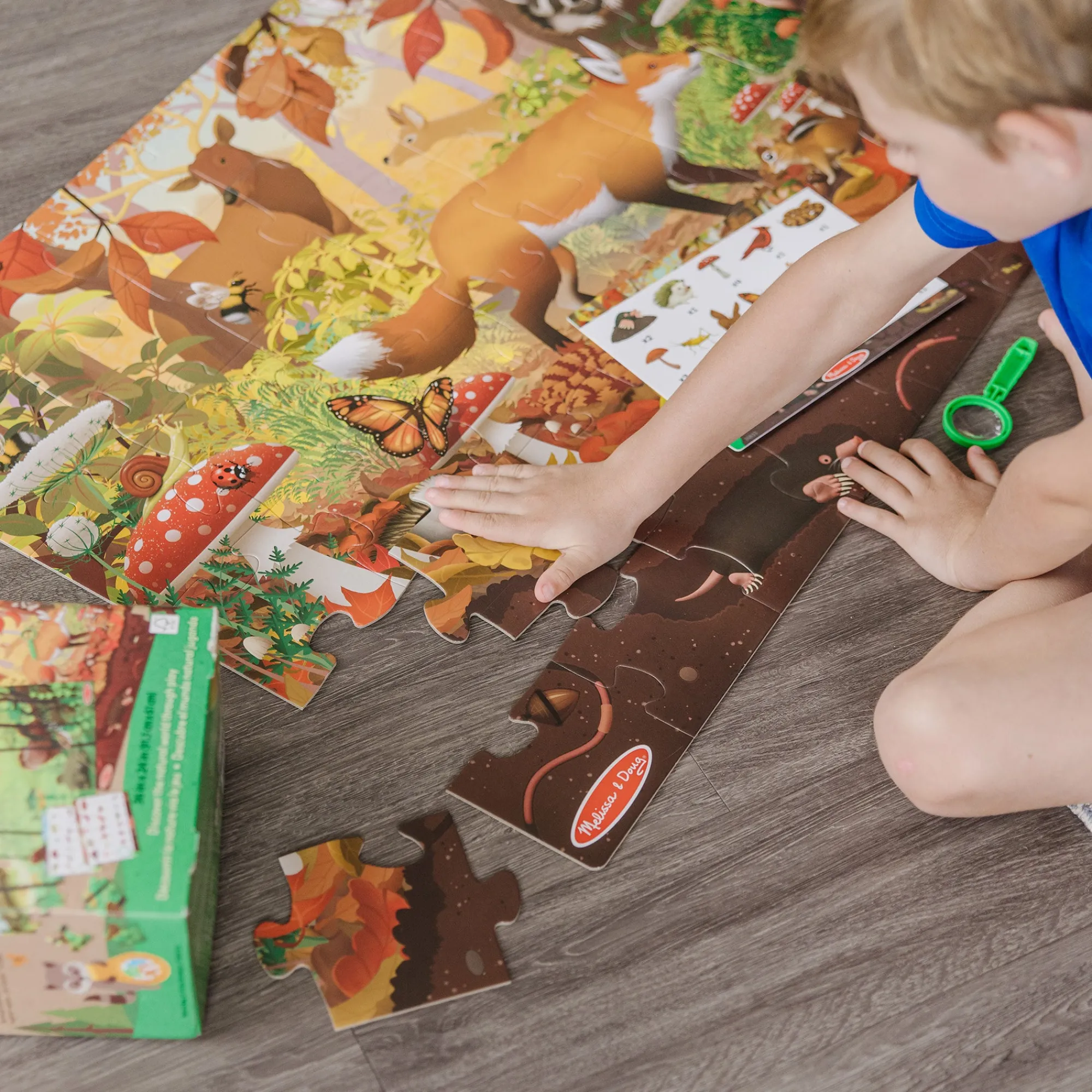 Let's Explore Double-Sided Seek & Find Puzzle>Melissa & Doug New