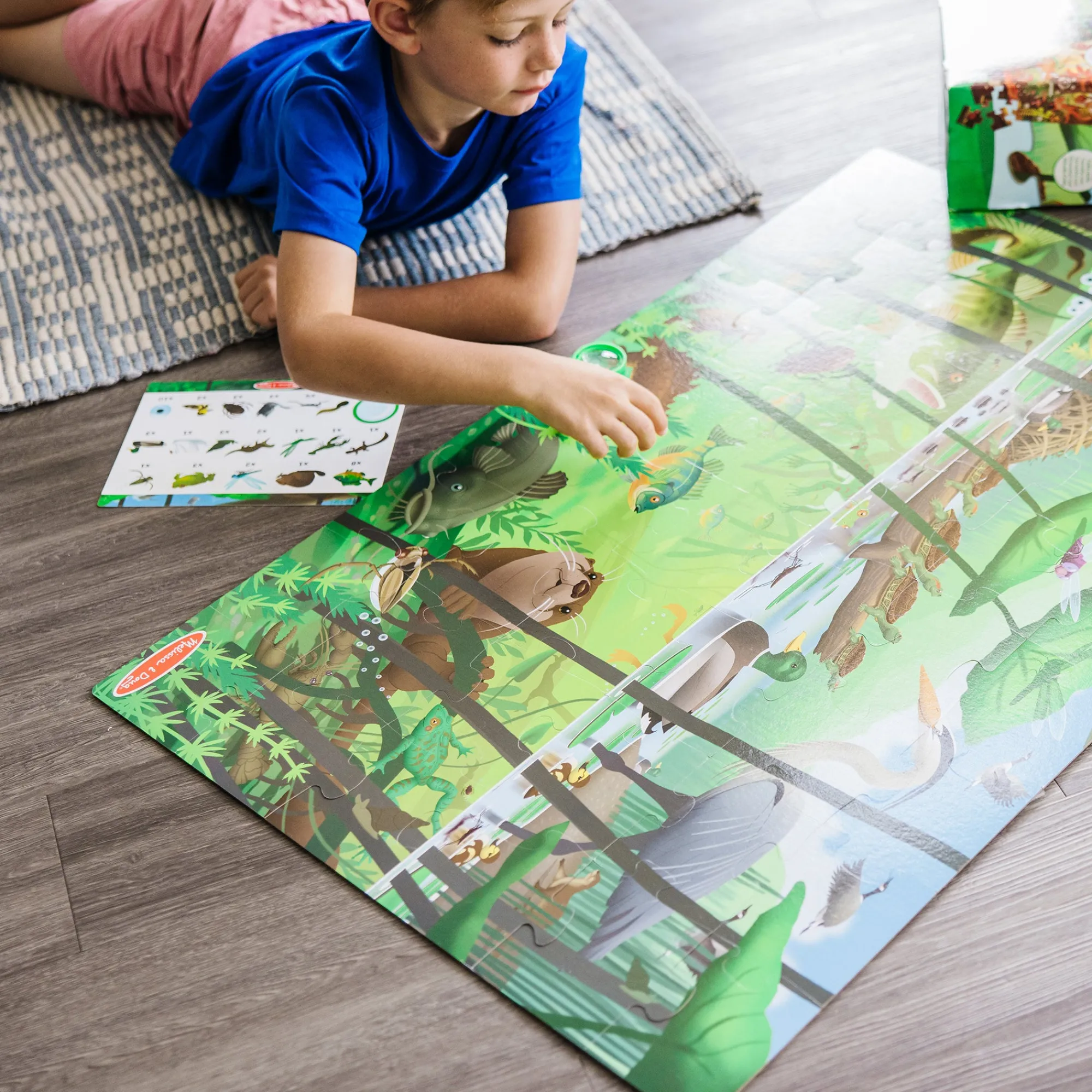 Let's Explore Double-Sided Seek & Find Puzzle>Melissa & Doug New