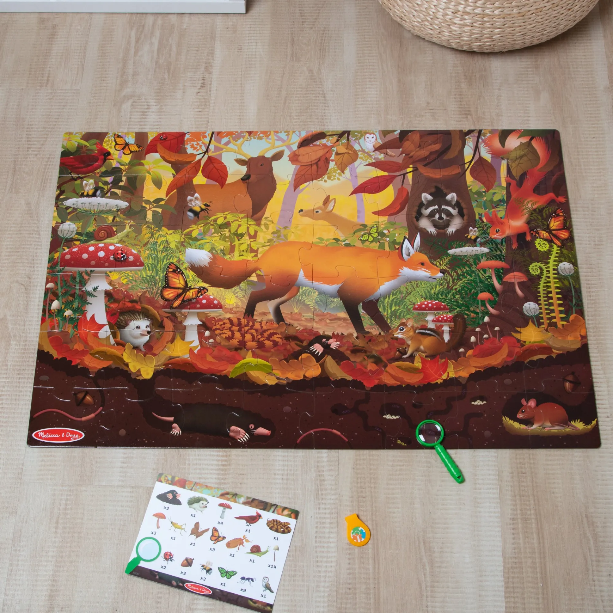 Let's Explore Double-Sided Seek & Find Puzzle>Melissa & Doug New