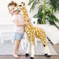 Lifelike Plush Baby Giraffe><noscript><img width=