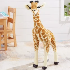 Lifelike Plush Baby Giraffe><noscript><img width=