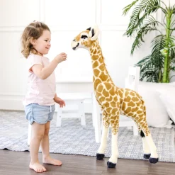 Lifelike Plush Baby Giraffe><noscript><img width=