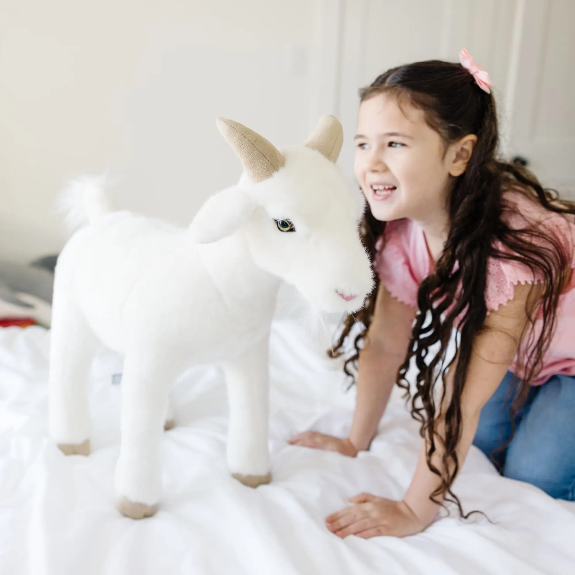 Lifelike Plush Goat>Melissa & Doug New