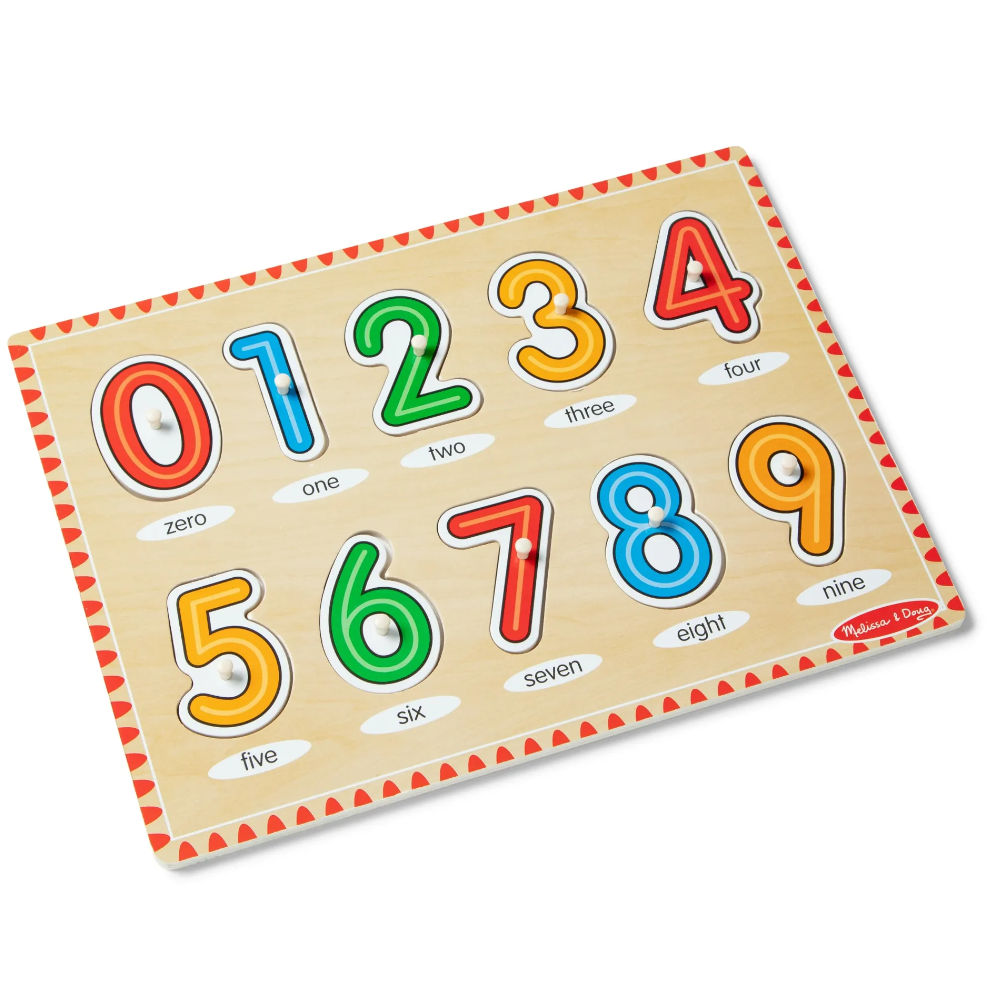 Lift & See Numbers Peg Puzzle - 10 Pieces>Melissa & Doug Discount