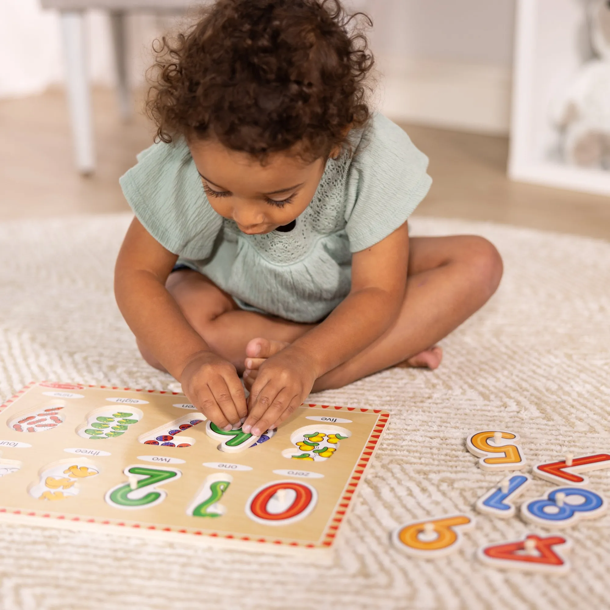 Lift & See Numbers Peg Puzzle - 10 Pieces>Melissa & Doug Discount