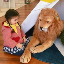 Lion Lifelike Plush Stuffed Animal><noscript><img width=