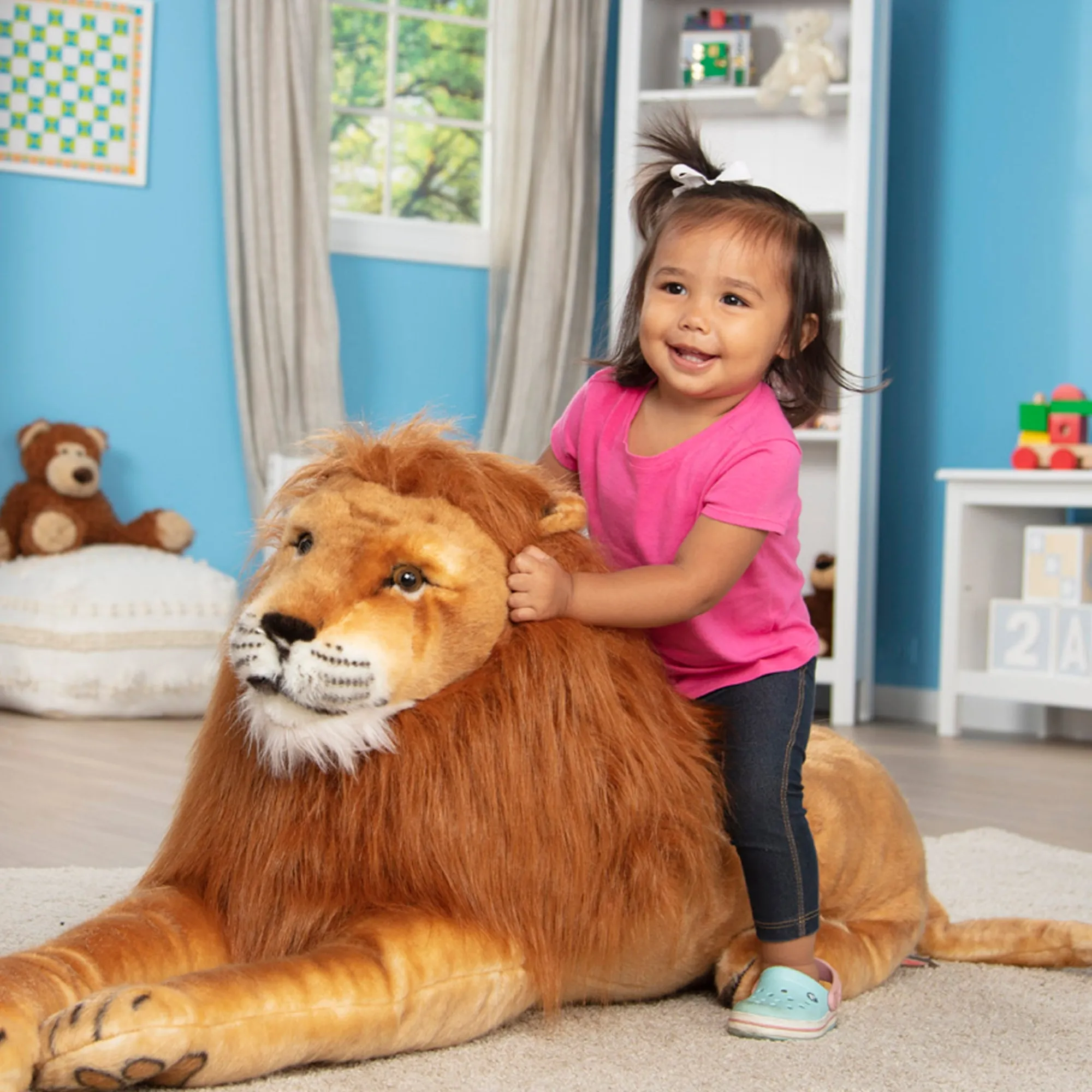 Lion Lifelike Plush Stuffed Animal>Melissa & Doug
