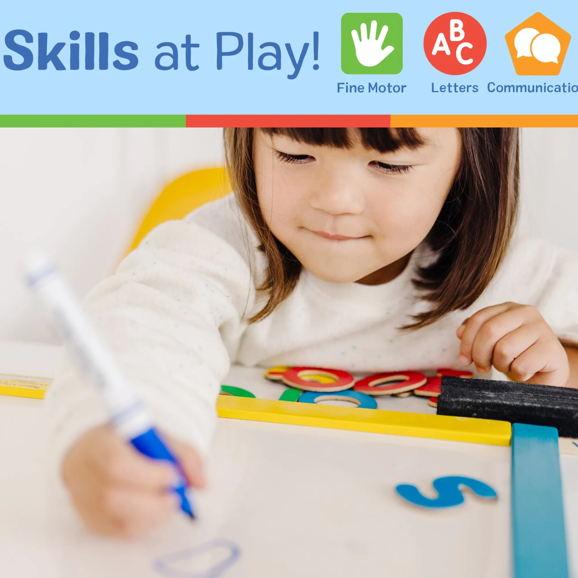 Magnetic Chalkboard & Dry-Erase Board (Uppercase)>Melissa & Doug Sale