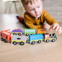 Magnetic Wooden Train Cars>Melissa & Doug Outlet