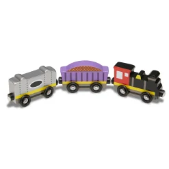 Magnetic Wooden Train Cars><noscript><img width=