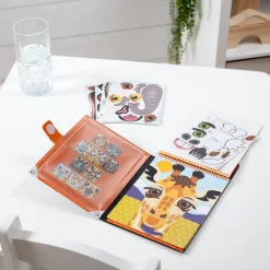 Make-a-Face – Safari Reusable Sticker Pad – On the Go Travel Activity><noscript><img width=