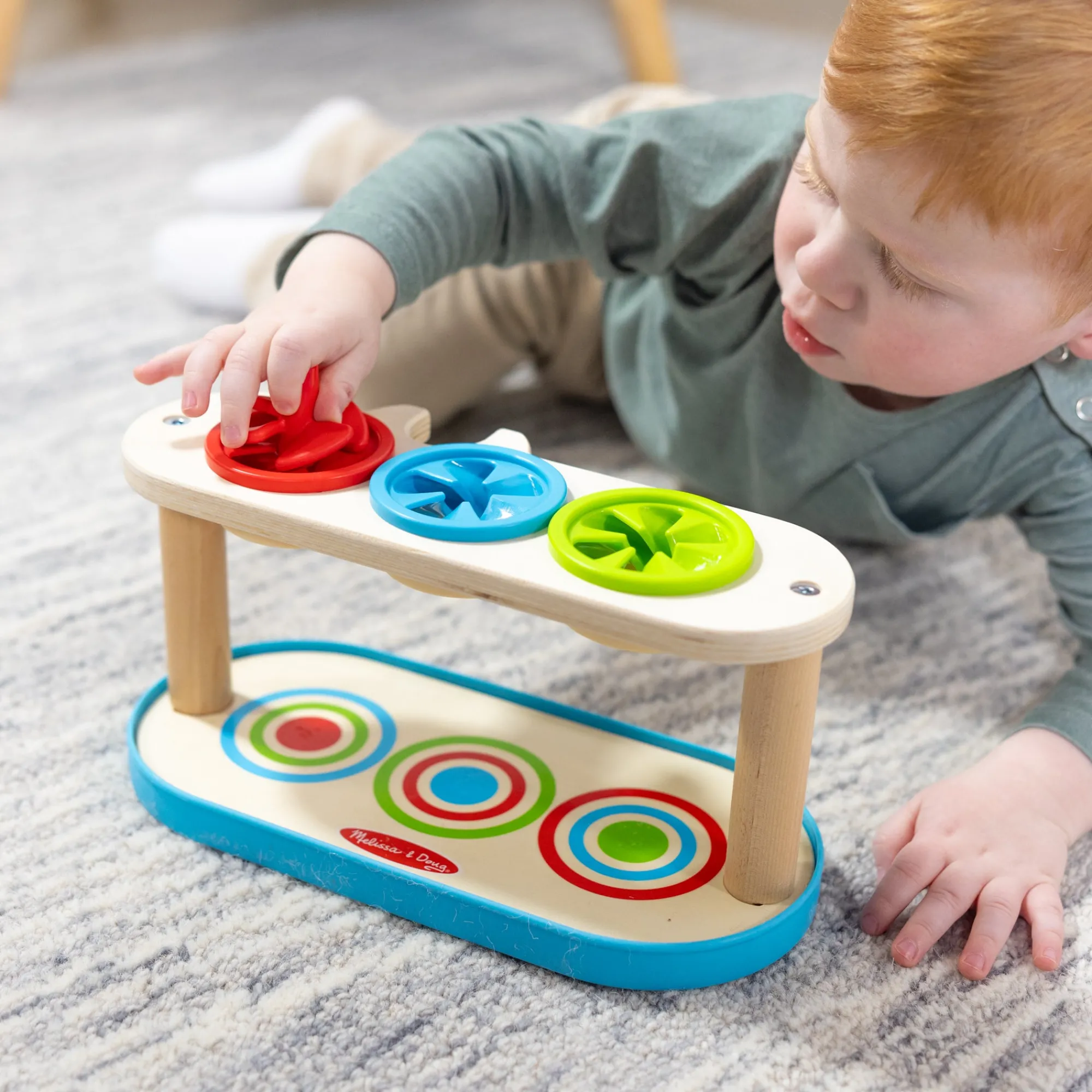 Match & Push Spinning Tops>Melissa & Doug